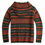 Baja Hoodie Striped Long-Sleeved Knitted Jacket