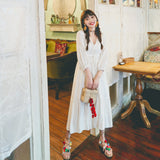 Coachella Music Festival Outfits Waist-Controlled Lace-up Travel Holiday Dress