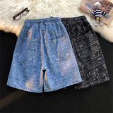 Men Denim Shorts Men's Summer