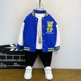 Toddler Boys Jackets Boys' Jacket Spring and Autumn Baseball Uniform