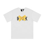 Vlone T Shirt Spring And Summer Printing Color Contrast Loose Base T-Shirt