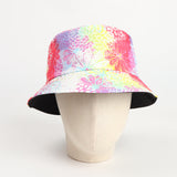 Bucket Hat Fishing Cap Cotton Print Fisherman Hat Printed Colorful Flower Fashion Sun Hat