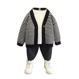 Toddler Boys Sweater Autumn Men's Knitted Cardigan Sweater Coat