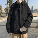 Men Denim Jackets Spring and Autumn Denim Jacket for Male Students