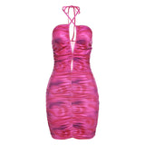 Music Festivals Rave Outfits Dress Summer Women's Fashion Backless Slim Dress