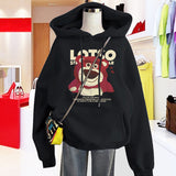 Bearbrick Hoodie Hooded Autumn Sweater Slimming Oversize Ladies