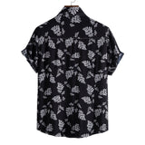 Camp Collar Shirt Printed Short Sleeve Shirt Loose