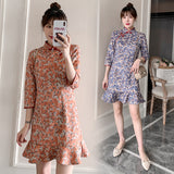 Betty Draper Valentine's Day Dress Vintage Dress Autumn Cheongsam