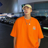 Men T-Shirts round Neck Simple All-Match Loose