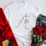 Valentine's Day T Shirt T-shirt plus Size Men's and Women's Printed Summer