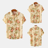 Camp Collar Shirt Floral Short Sleeve Shirt