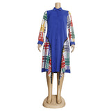 African Dashiki Dress Women's African plus Size Cardigan Dress