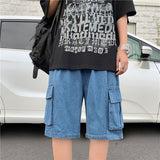 Men Denim Shorts Summer Thin Denim Shorts Men