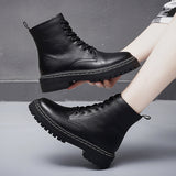 Men's Boots Work Boot Men Casual Hiking Boots Dr. Martens Boots Spring and Autumn Men's High-Top Trendy All-Matching