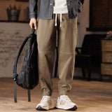 Cuffed Cargo Pants Casual Pants Men's Sports Loose Tappered