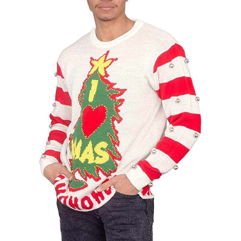 Men and Women Grind Sweater Christmas Sweater round Neck Knitted