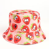 Bucket Hat Fishing Cap Cotton Print Fisherman Hat Flower Fashion Basin Hat for Men and Women Casual Sun Hat