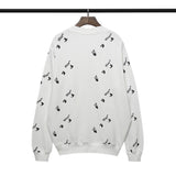 Off White Sweatshirts Printed Crew Neck Pullover Sweatshirt Men'S And Women'S Couple Bottoming Shirt Coat