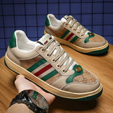 Screener Leather Sneakers Retro Couple Shoes Board Shoes Men