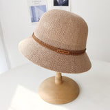 Women Bucket Hat Twist Decorative Breathable Fisherman Bowler Hat