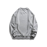 Man Fall Outfis Letter Print Sweatshirt Loose Casual Top