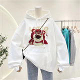 Bearbrick Hoodie Hooded Autumn Sweater Slimming Oversize Ladies