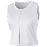 Moisture Wicking Tank Top Fitness Vest Crew Neck