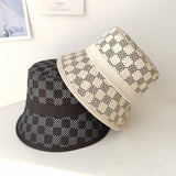 Vintage Check Bucket Hat Plaid Bucket Hat Sun Hat