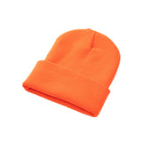 Red Beanie Hat Woolen Cap Autumn and Winter Men and Women Sleeve Cap