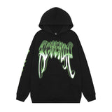 Kanye West Sunday Service Hoodie Autumn And Winter Skull Color Printing Hooded Sweater Loose