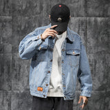 Men Denim Jackets Japanese Versatile Denim Jacket Loose