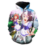 Anime Hoddies Horse Racing Women's Second Season Cartoon Cosplay Sweater