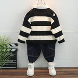 Toddler Boys Sweater Boys' Knitted Sweater Coat Spring and Autumn