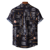 Camp Collar Shirt Short Sleeve Shirt Print