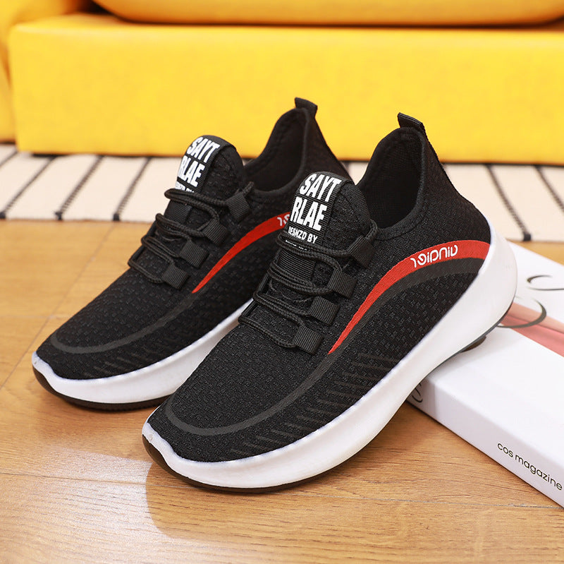 Men Sneakers Men Walking Shoes for Jogging Breathable Lightweight Shoes Unisex Shoes Spring and Summer Running Sports Knitted Mesh Casual Shoes