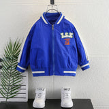 Toddler Boys Jackets Boys' Jacket Spring and Autumn Baseball Uniform