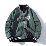 Varsity Jacket Embroidered Flight Suit Baseball Uniform Thin Stand Collar