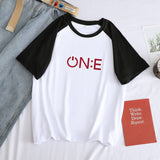 BTS Proof T Shirt Summer Patchwork Short-Sleeved T-shirt