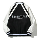 Cardigan Baseball Jacket Los Angeles Limited Leather Sleeve Letters Reflective Baseball Uniform Jacket Coat