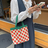 Strawberry Bags Strawberry Canvas Lunch Bag