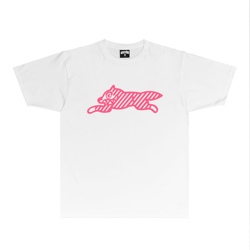 Ice Cream Running Dog T Shirt Loose Printed Audio Rap T-shirt