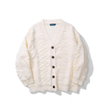 Men Sweater Solid Color Simple Towel Embroidery Knitwear Coat Men's Sweater