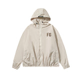 Fog Fear of God Hooded Sun Protection Shirt Casual High Street Loose Flocking Jacket