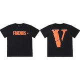 Vlone Friends Men'S Casual Short Sleeve Men'S And Women'S Tshirt