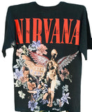 Nirvana T Shirt Vintage Angel Print T-Shirt Male And Female Large Size