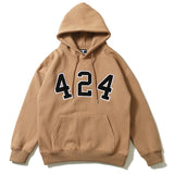 Kanye West Sunday Service Hoodie 424 Embroidered Hoodie Loose Fleece Hoodie