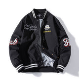 Varsity Jacket Thin Loose Lapel