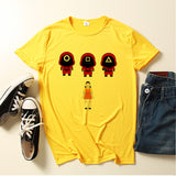 Squid Game Costume 2D Digital Creative Printing Casual Short Sleeve T-shirt