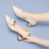 Nude Block Heels Summer High Heels