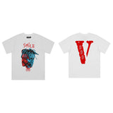 Vlone T Shirt Loose Men'S And Women'S Reflective T-Shirt Summer